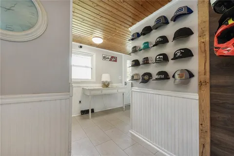 a room with storage and utility