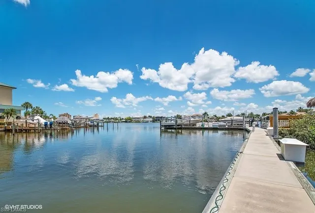 a view of a lake with outdoor space