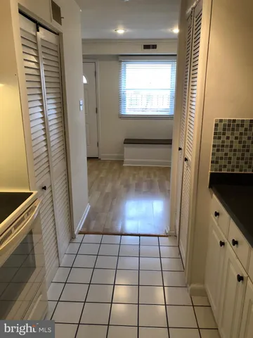 a view of kitchen with windows
