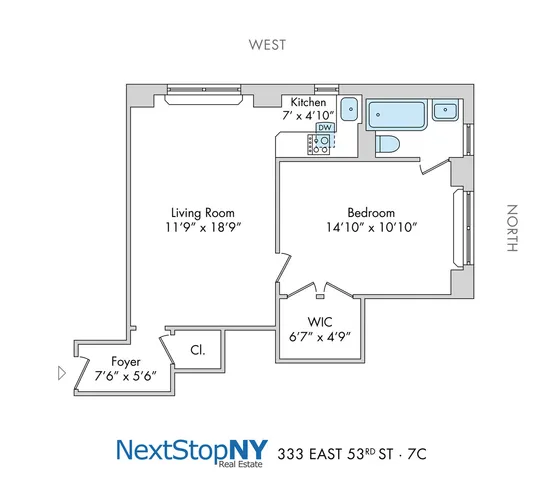 $505,000 | 333 East 53rd Street, Unit 7C | Sutton Place