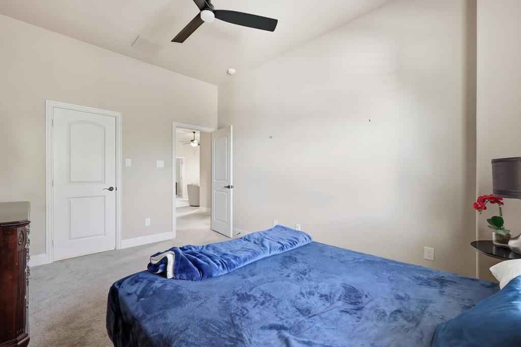 617 Two Creeks Plaza Richardson, TX 75080 - Photo 30 of 40 a bedroom with a bed and a potted plant