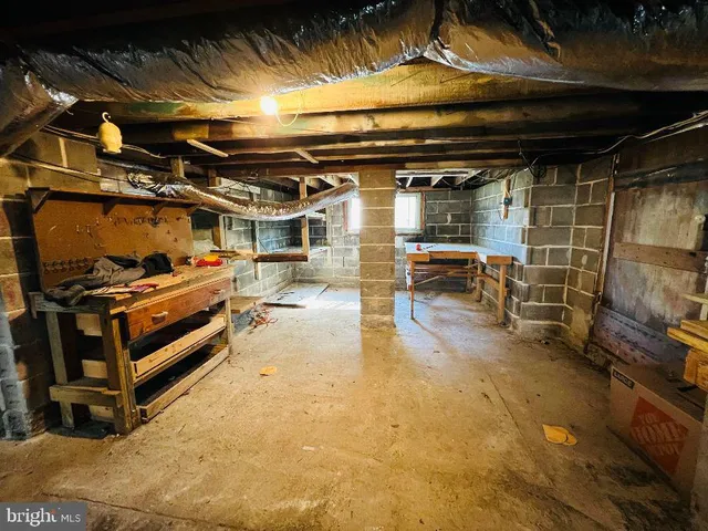 a view of storage and utility room