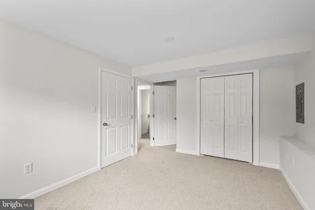 a view of an empty room