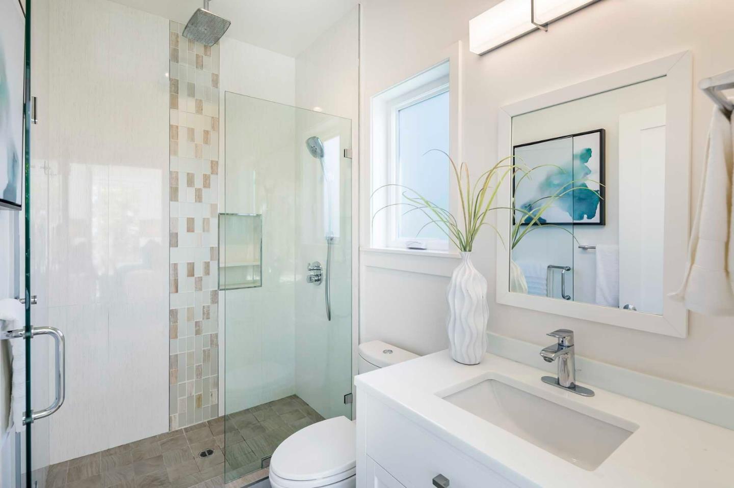 285 West Charleston Road Palo Alto, CA 94306 - Photo 13 of 25 a bathroom with a sink toilet and shower