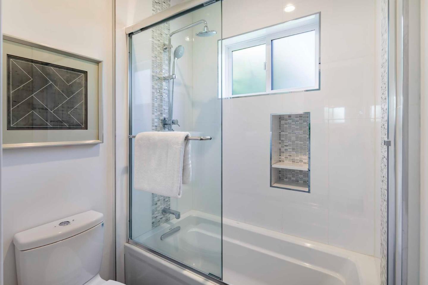 285 West Charleston Road Palo Alto, CA 94306 - Photo 16 of 25 a bathroom with a shower and a toilet