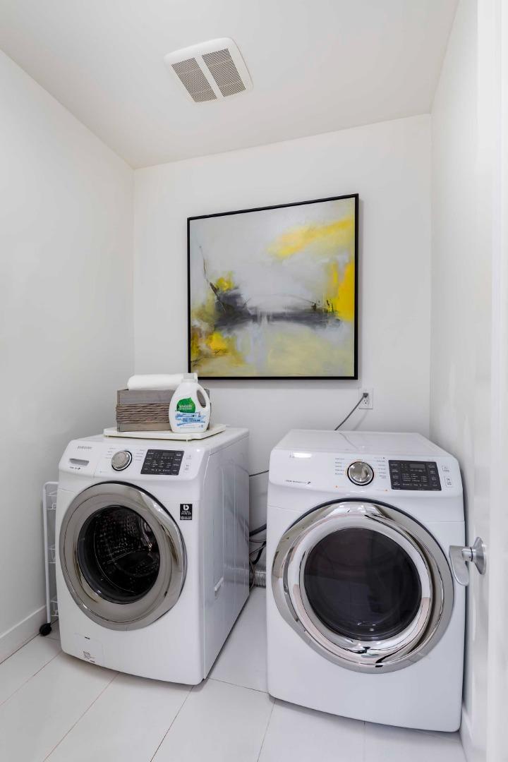 285 West Charleston Road Palo Alto, CA 94306 - Photo 18 of 25 a utility room with dryer and washer