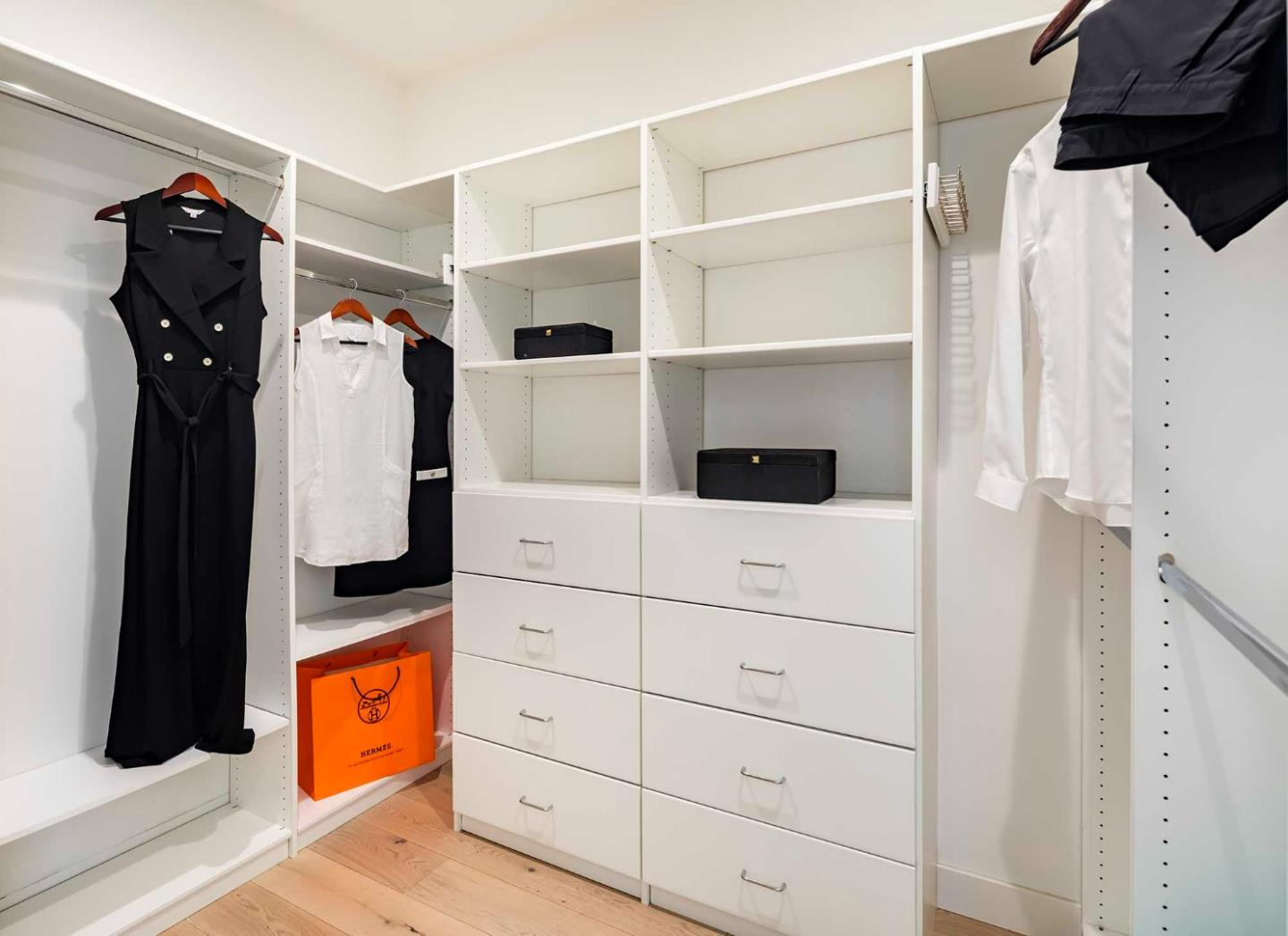 285 West Charleston Road Palo Alto, CA 94306 - Photo 20 of 25 a view of walk in closet with clothes and shoes
