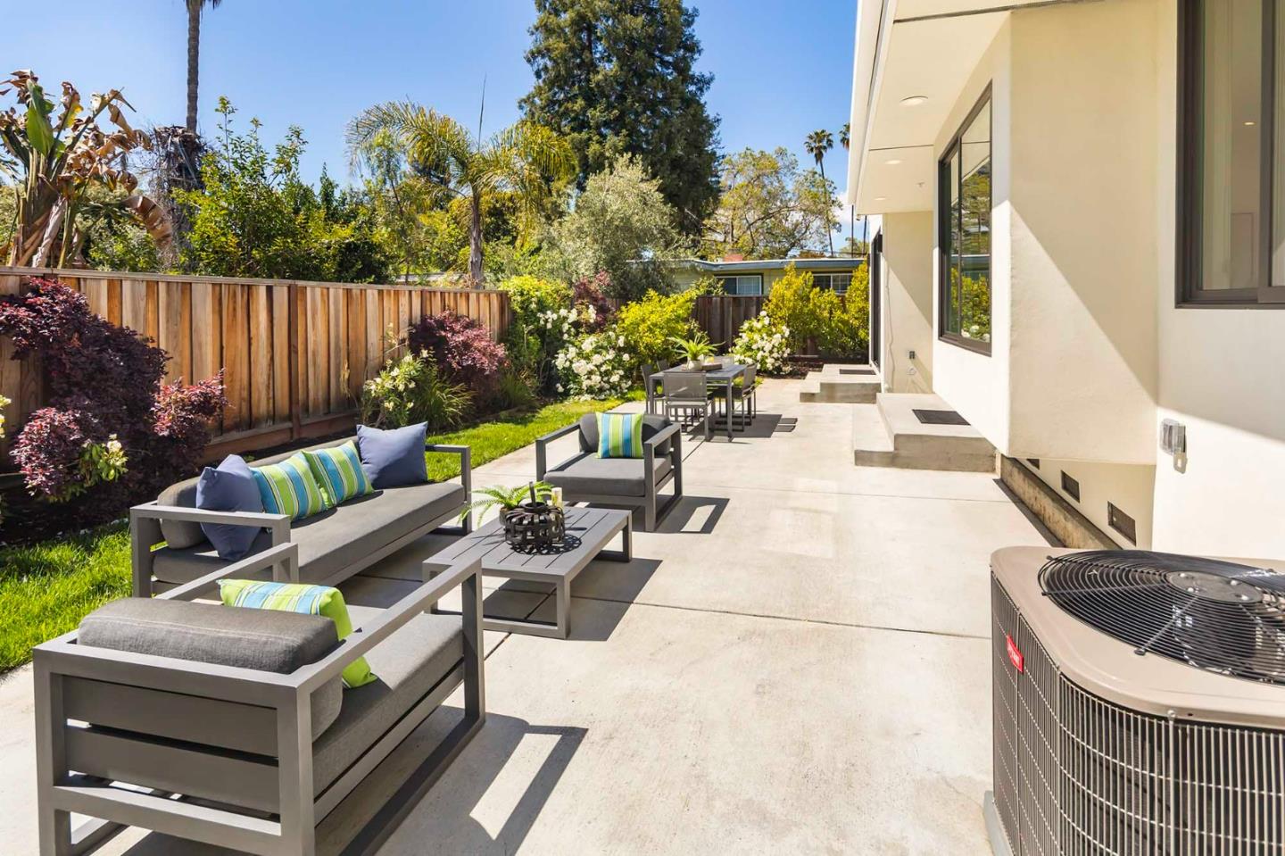 285 West Charleston Road Palo Alto, CA 94306 - Photo 25 of 25 a view of a patio with couches and potted plants