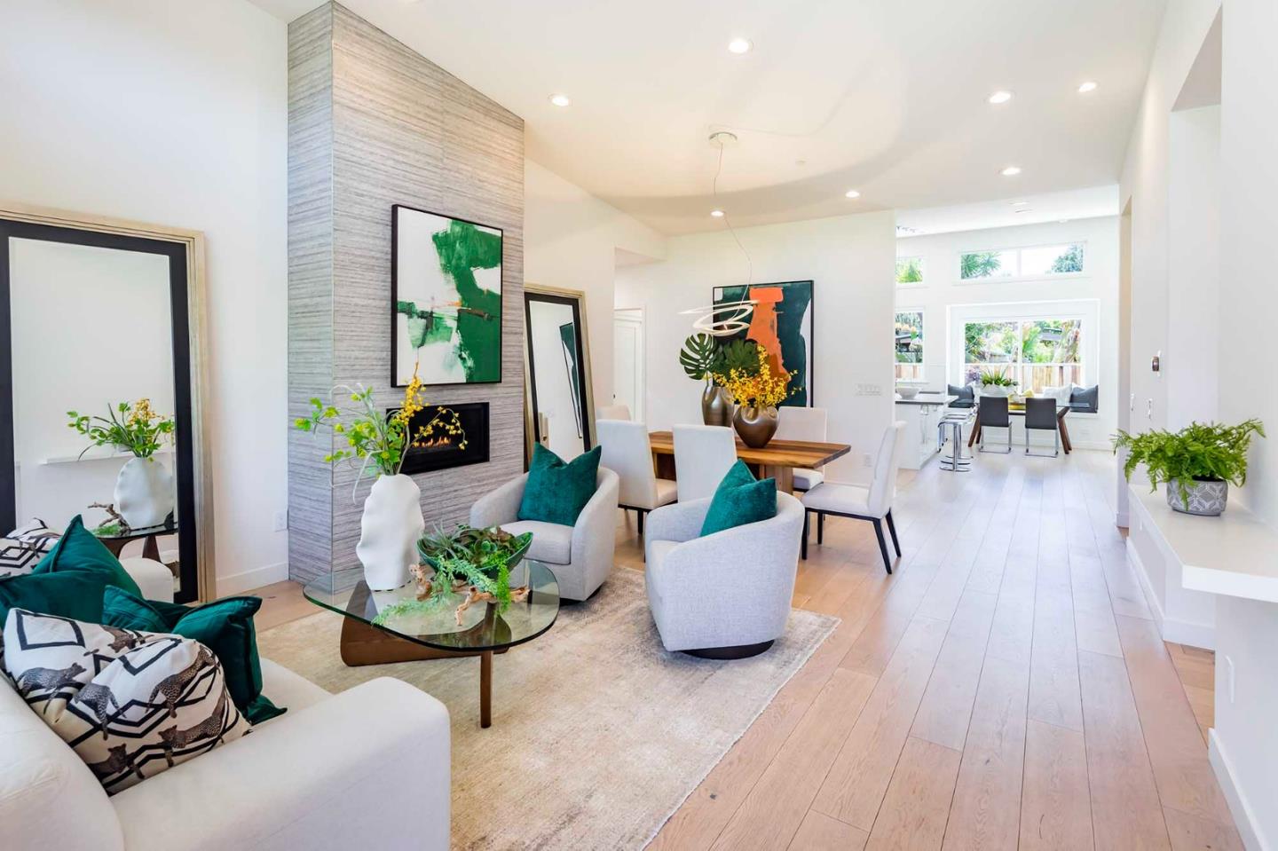 285 West Charleston Road Palo Alto, CA 94306 - Photo 3 of 25 a living room with furniture and a wooden floor