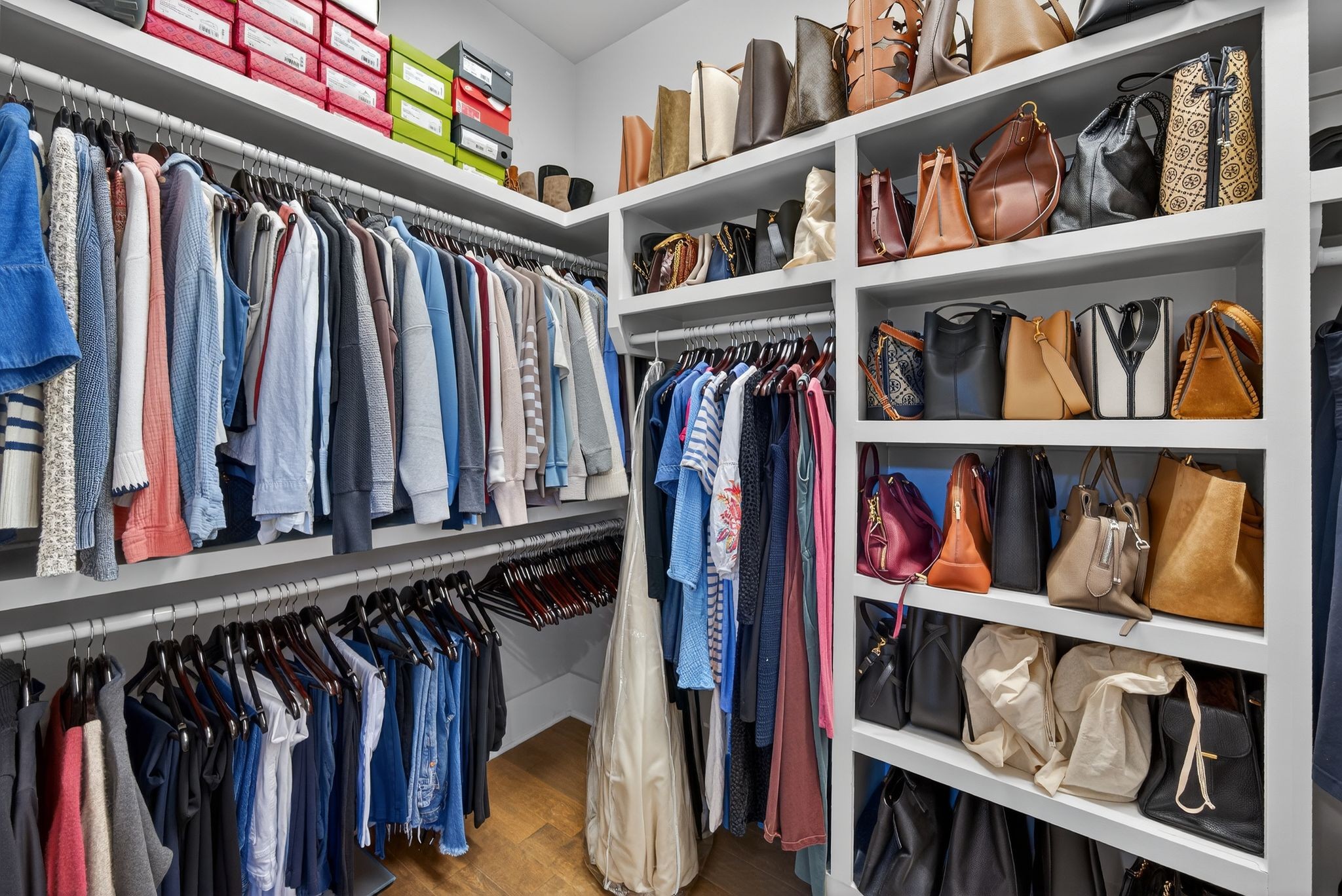 998 Spruce Ridge Lane Spring Hill, TN 37174 - Photo 47 of 82 a view of walk in closet with clothes and shoes