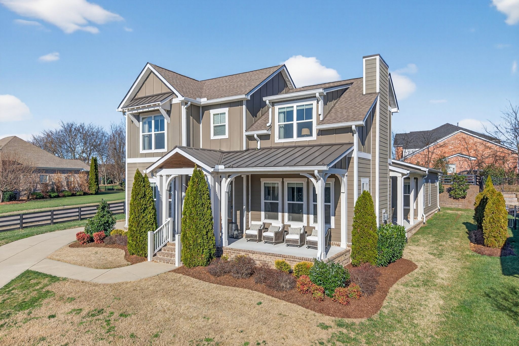998 Spruce Ridge Lane Spring Hill, TN 37174 - Photo 8 of 82 a front view of a house with garden