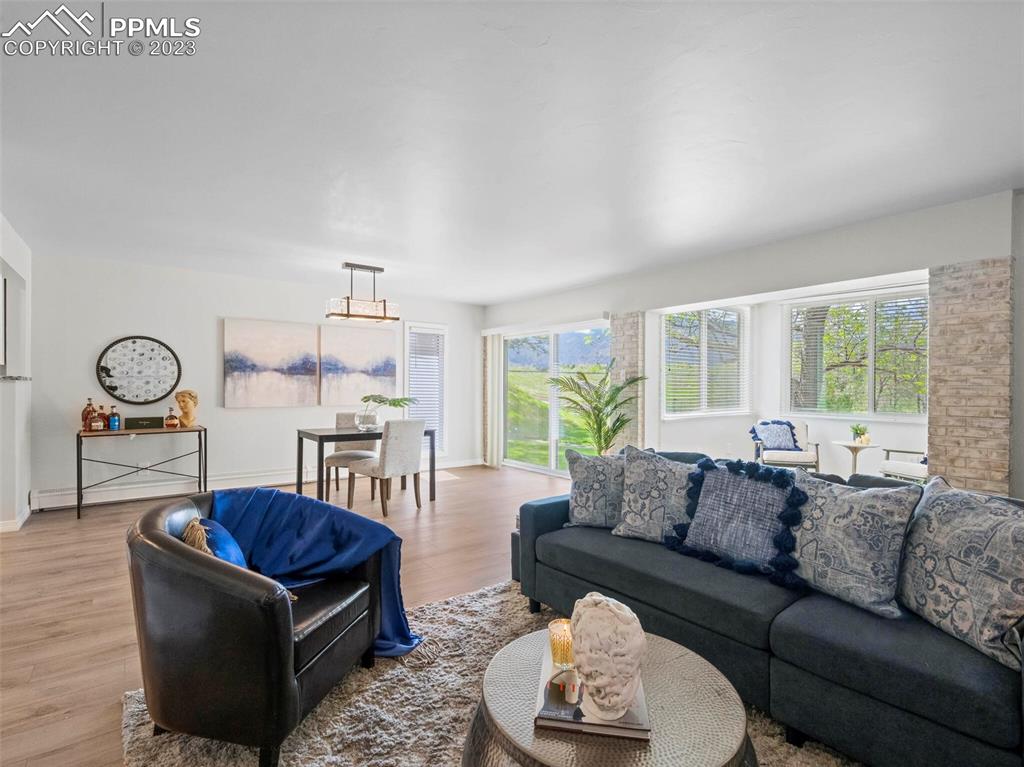 2622 Spring Grove Terrace Colorado Springs, CO 80906 - Photo 8 of 37 a living room with furniture a rug and a window