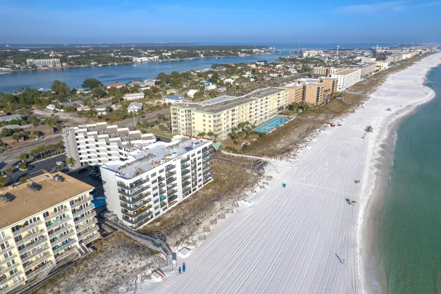 a view of a city with tall buildings