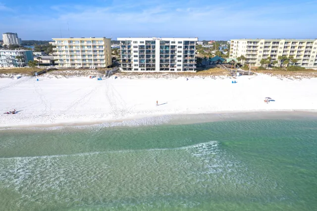 a view of a city with tall buildings