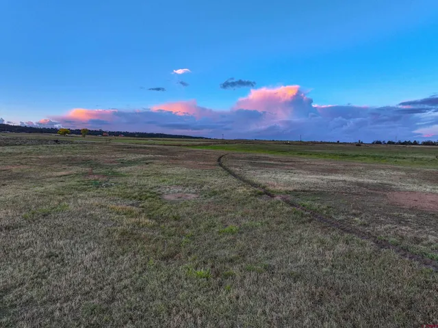 a view of an outdoor space with mountain view