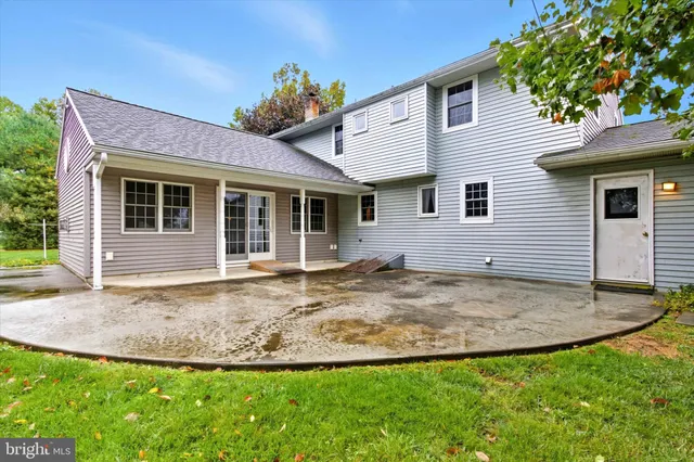 a view of a house with a patio