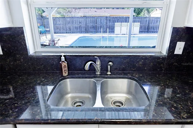 a close view of sink and tap