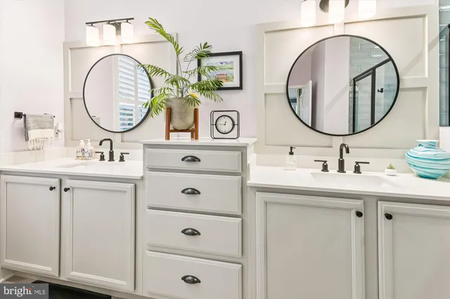 a workspace with furniture and a window