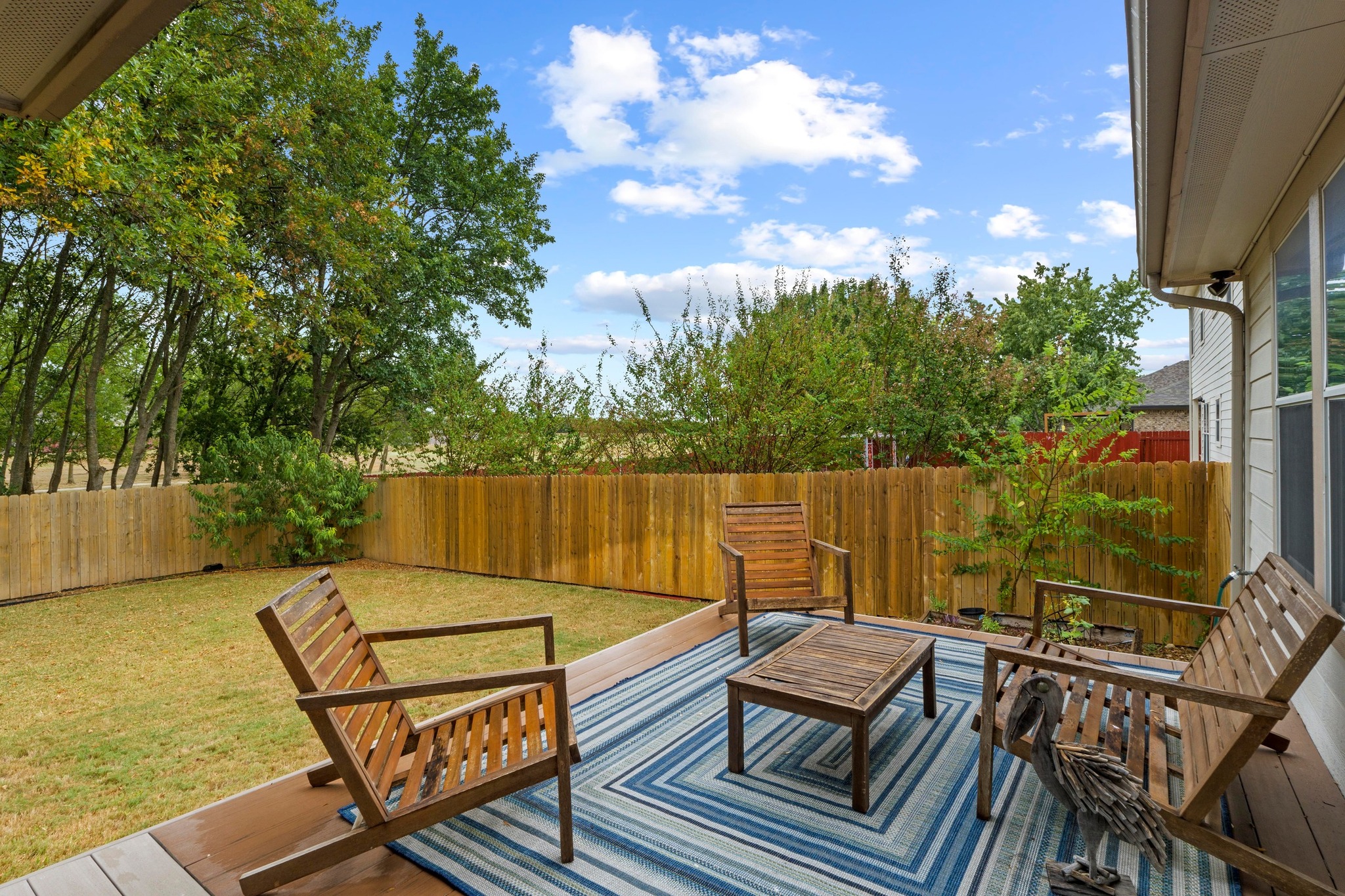 1020 Portchester Castle Path Pflugerville, TX 78660 - Photo 5 of 29 Additional patio space turns the backyard into an entertainer's paradise and provides even more space for your outdoor decor.