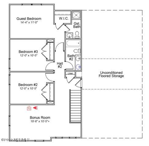 167 Collins Way Hampstead, NC 28443 - Photo 3 of 10 VOP 77 second floor layout