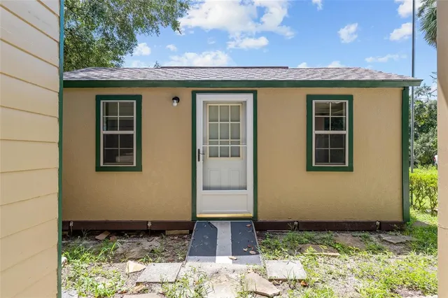 a front view of a house