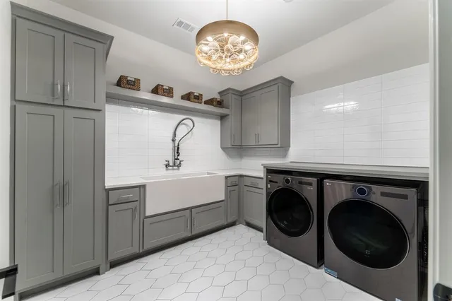 a hallway with stairs