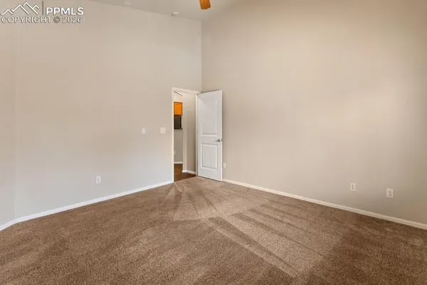 a view of an empty room