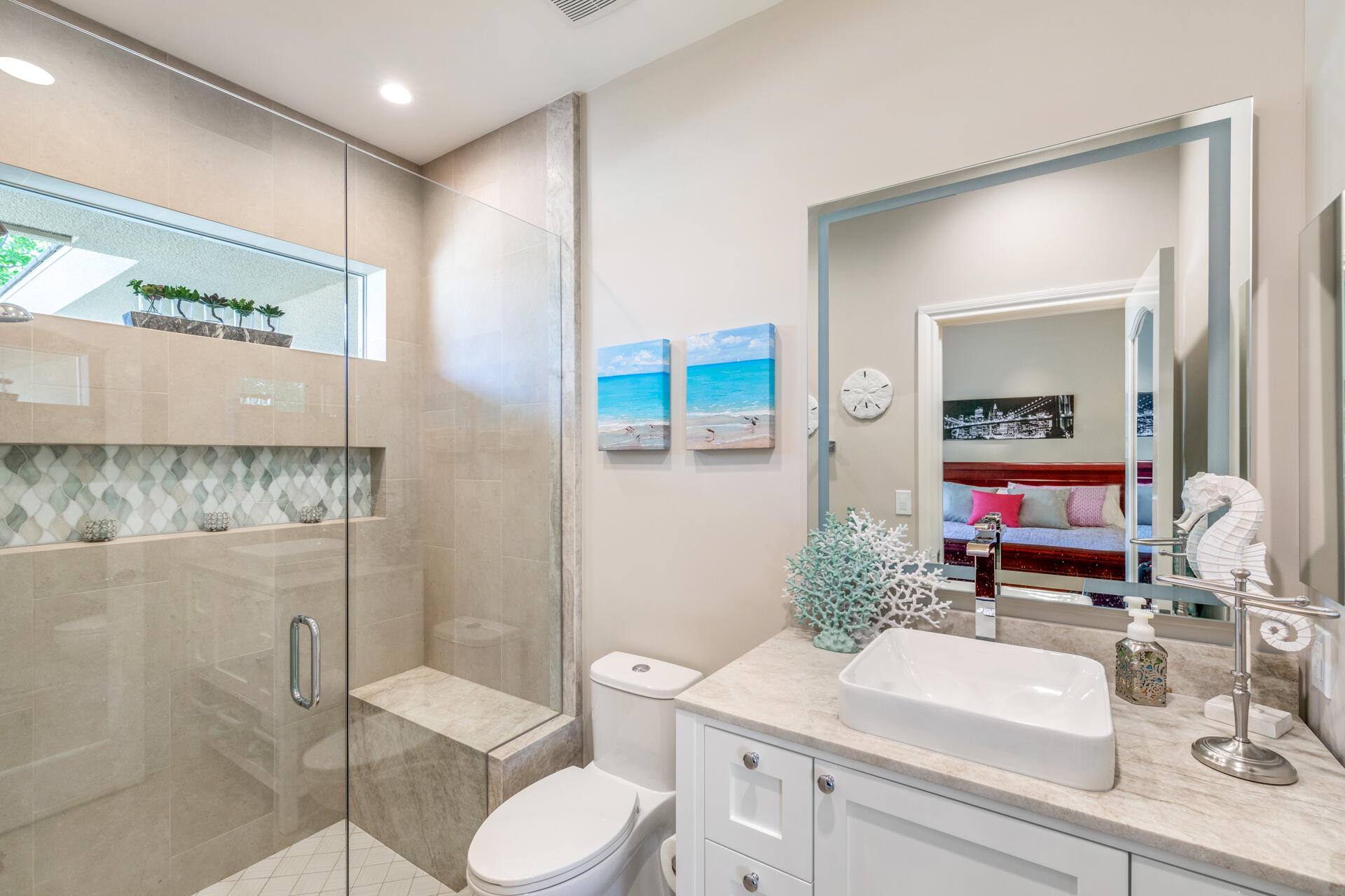 34777 Via Josefina Rancho Mirage, CA 92270 - Photo 35 of 47 a bathroom with a sink and a mirror