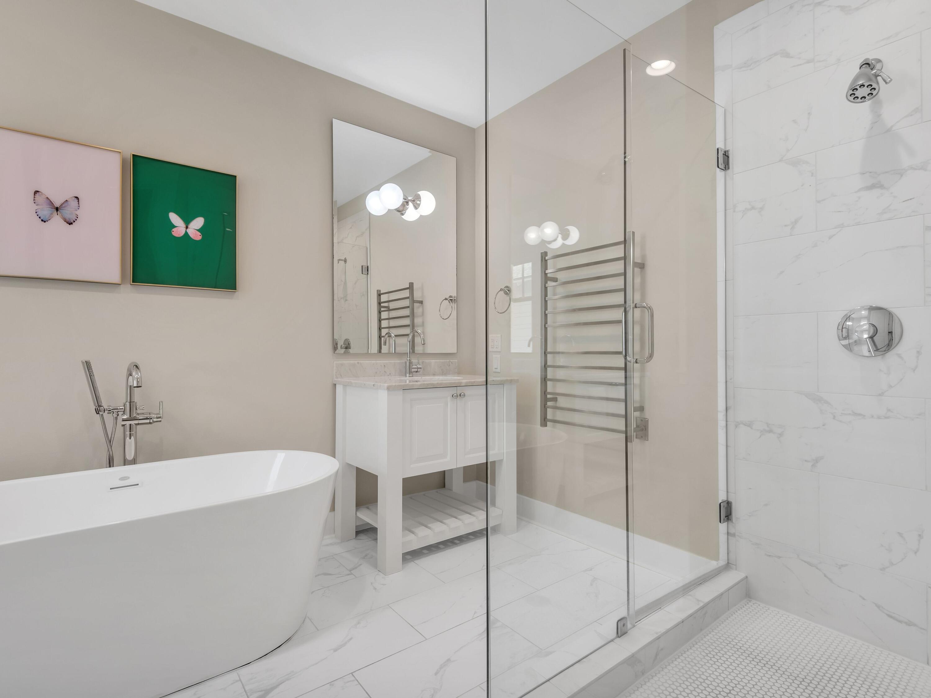 9 Catface Dr Inlet Beach Inlet Beach, FL 32461 - Photo 44 of 49 a bathroom with a bathtub and a shower
