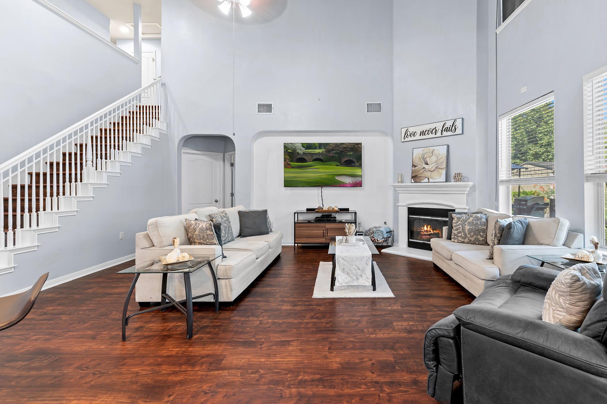 1211 Laurel Oak Trail Pflugerville, TX 78660 - Photo 12 of 40 a living room with furniture fireplace and a window