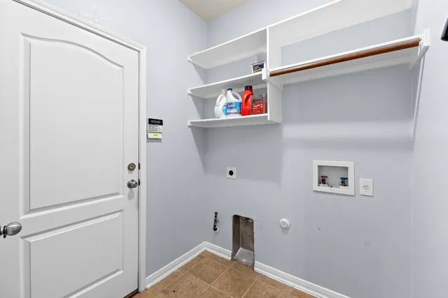 a close view of utility room