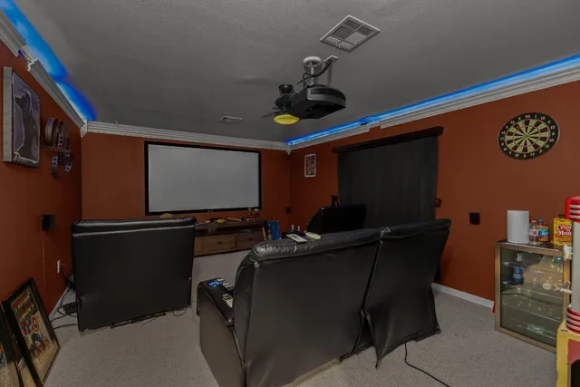 a room with musical instruments