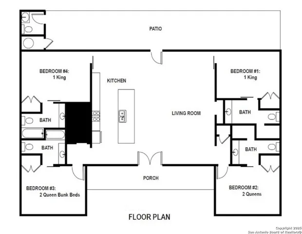 a picture of a book and a bed