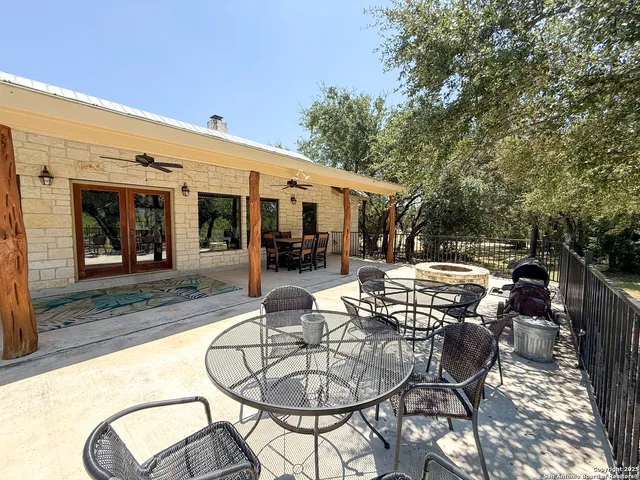 a view of outdoor space yard deck patio and outdoor kitchen
