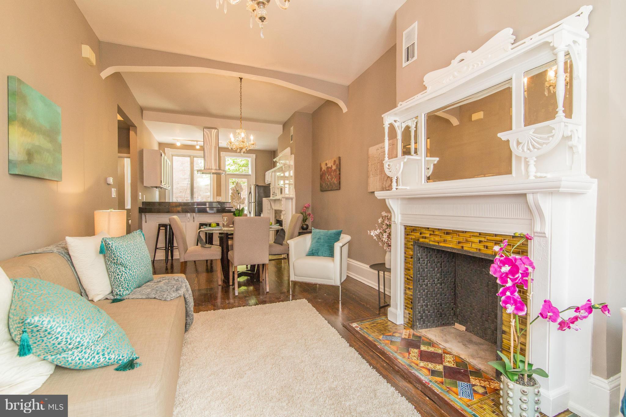 1806 Riggs Place Northwest, Unit 1 Washington, DC 20009 - Photo 4 of 21 Beautiful Fireplace