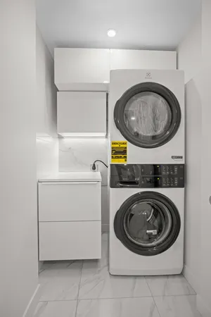 an aerial view of a swimming pool