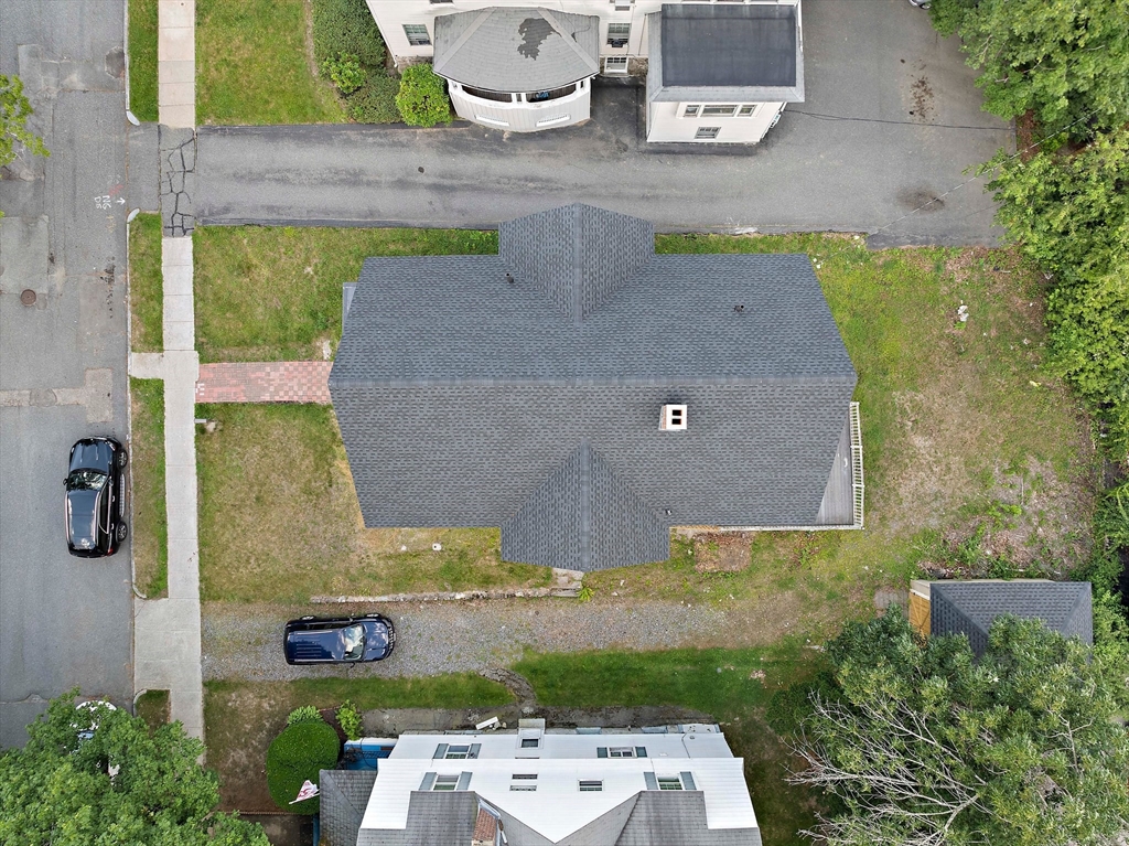 10 Trowbridge Road Worcester, MA 01609 - Photo 32 of 38 an aerial view of a house with a yard