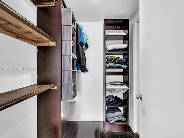 a view of walk in closet