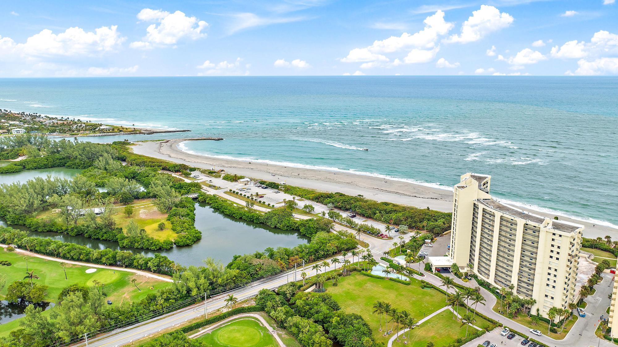 400 Ocean Trail Way, Unit 601 Jupiter, FL 33477 - Photo 19 of 42 a view of an ocean and beach