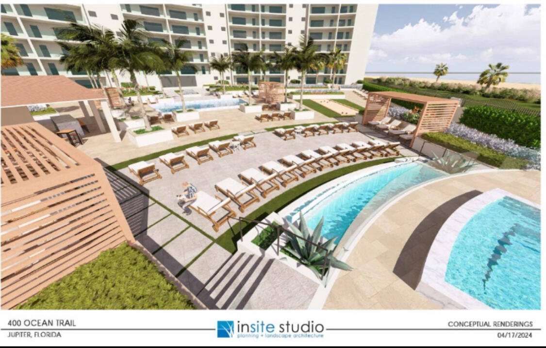 400 Ocean Trail Way, Unit 601 Jupiter, FL 33477 - Photo 41 of 42 a view of a swimming pool with outdoor seating
