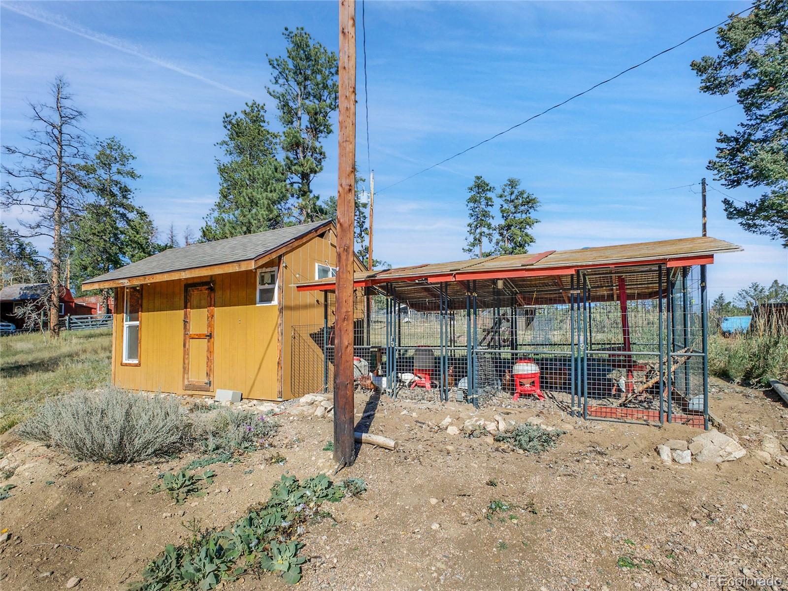 13586 Wamblee Trail Conifer, CO 80433 - Photo 26 of 38 a view of a house with a backyard and tree