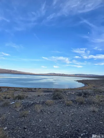 a view of lake and mountain