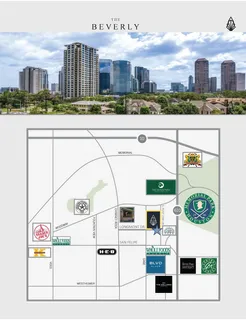 a view of a city that has tall buildings