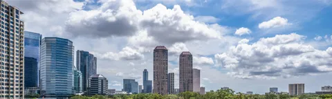 a close up of a city view