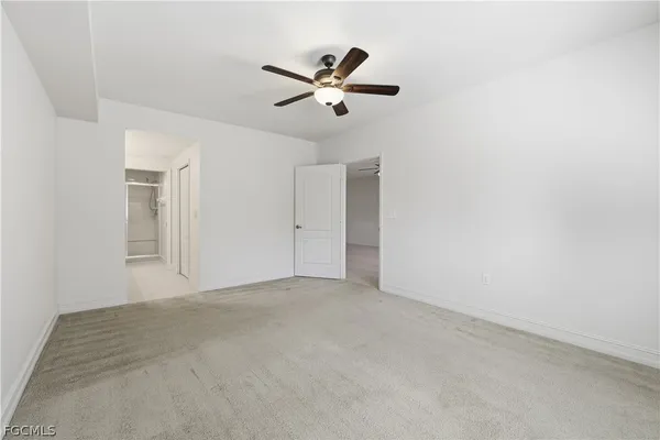 a view of an empty room