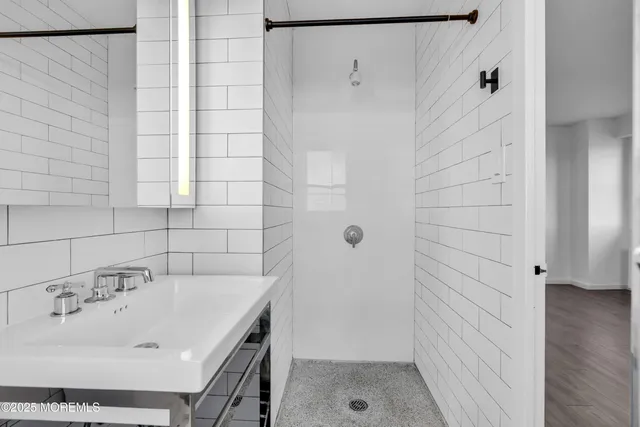 a bathroom with a sink and a toilet