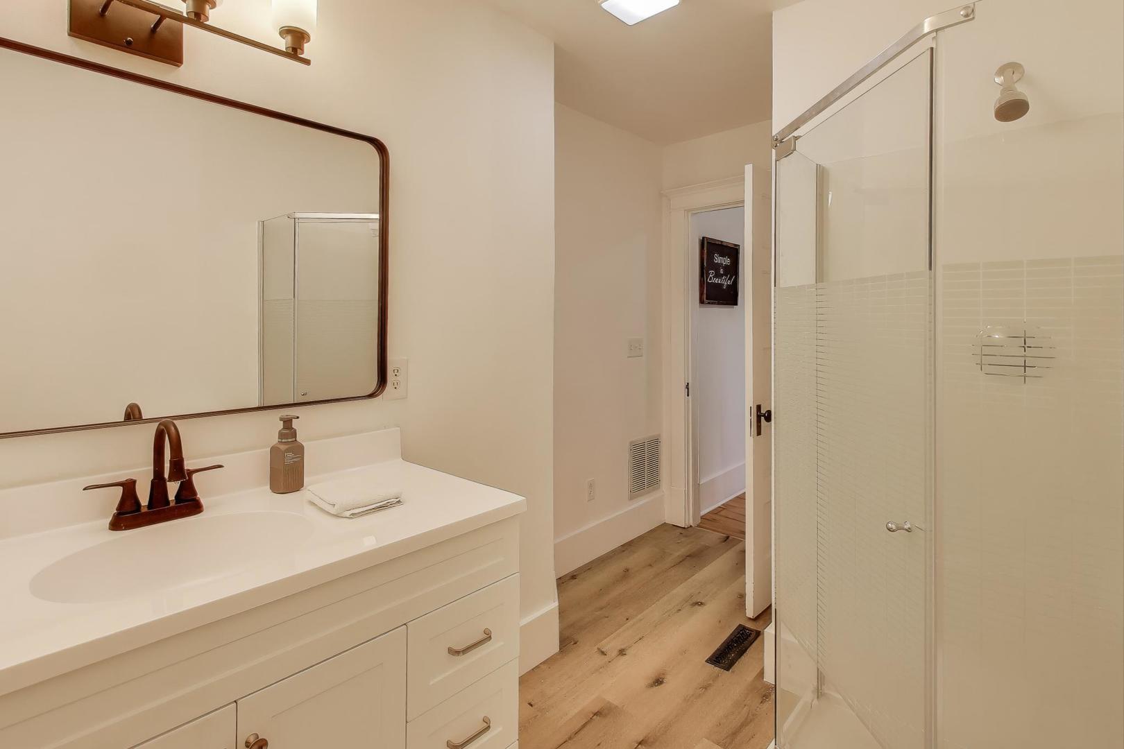17128 Lukens Road Sycamore, IL 60178 - Photo 29 of 45 a bathroom with a sink and a mirror
