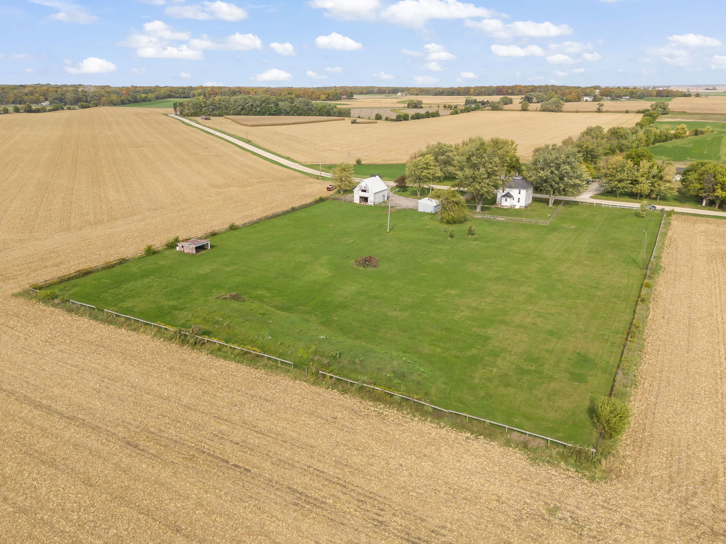17128 Lukens Road Sycamore, IL 60178 - Photo 45 of 45 a view of a lake with a big yard