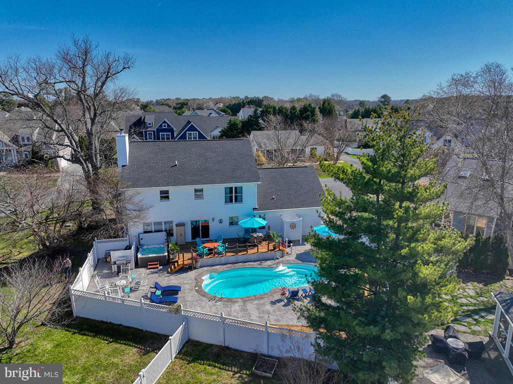 24 Blackpool Road Rehoboth Beach, DE 19971 - Photo 40 of 78 Aerial view of backyard oasis