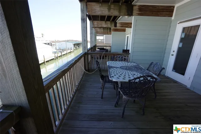 a view of a chairs in a balcony
